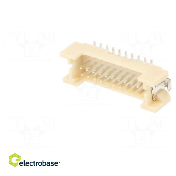 Socket | wire-board | male | DF13 | 1.25mm | PIN: 20 | SMT | on PCBs image 2