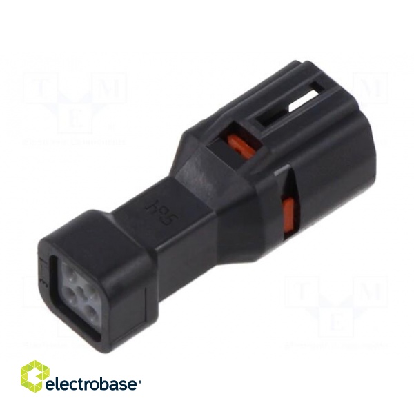 Connector: wire-wire | DF62W | crimped | PIN: 4 | plug | for cable | male image 2