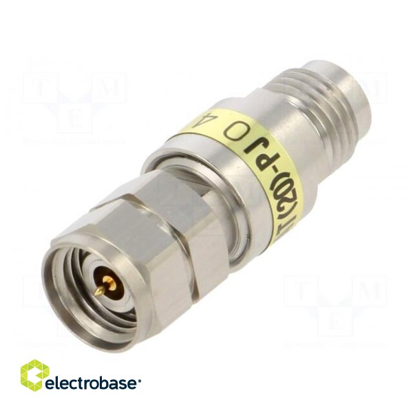 Transition: attenuator | 2.4mm-AT | straight | for cable | 50Ω | 50GHz фото 1