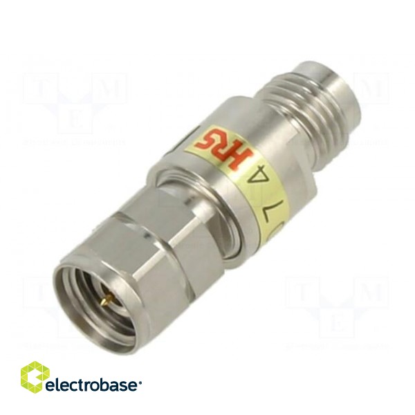 Transition: attenuator | 2.4mm-AT | straight | for cable | 50Ω | 50GHz image 1