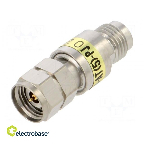 Transition: attenuator | 2.4mm-AT | straight | for cable | 50Ω | 50GHz paveikslėlis 1