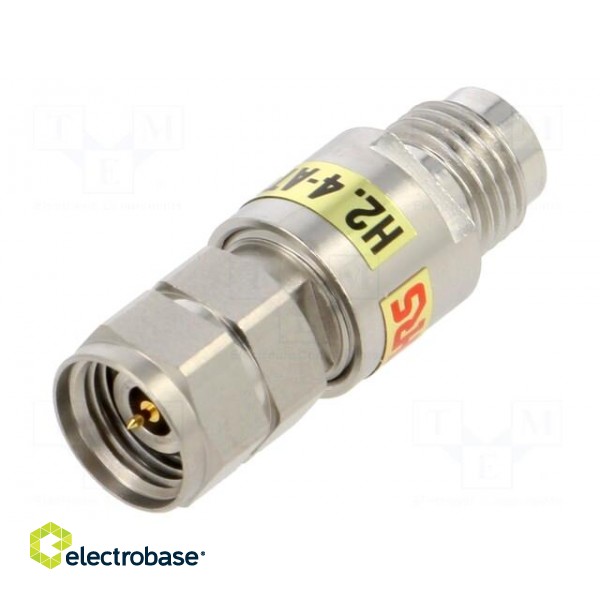 Transition: attenuator | 2.4mm-AT | straight | for cable | 50Ω | 50GHz фото 1