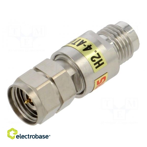 Transition: attenuator | 2.4mm-AT | straight | for cable | 50Ω | 50GHz image 1