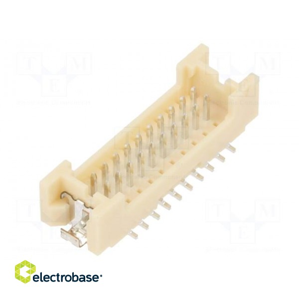 Socket | wire-board | male | DF13 | 1.25mm | PIN: 20 | SMT | on PCBs image 1