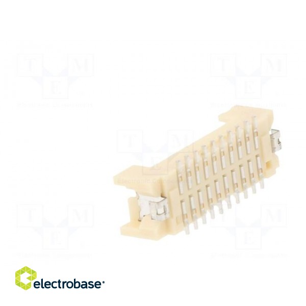 Socket | wire-board | male | DF13 | 1.25mm | PIN: 20 | SMT | on PCBs image 4