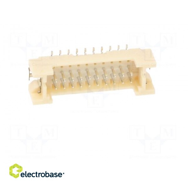 Socket | wire-board | male | DF13 | 1.25mm | PIN: 20 | SMT | on PCBs image 9