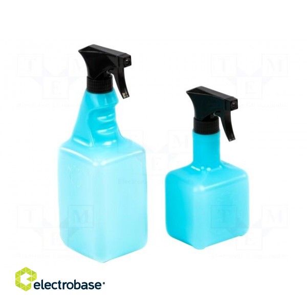 Tool: dosing bottles | blue (bright) | polyetylene | 450ml | ESD фото 2