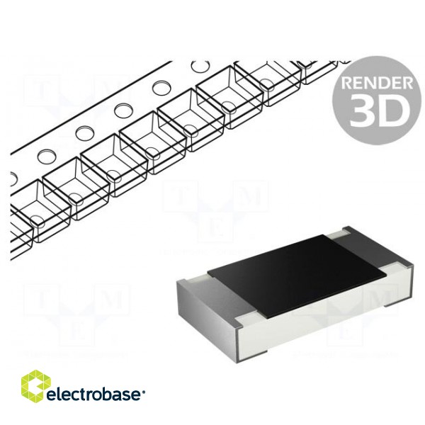 Resistor: power metal | sensing | SMD | 1210 | 100mΩ | 0.5W | ±1%