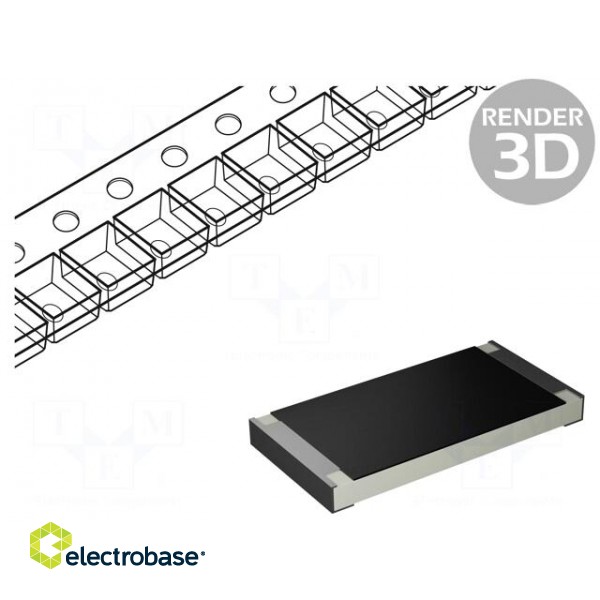 Resistor: thick film | high power | SMD | 2512 | 360Ω | 2W | ±1%