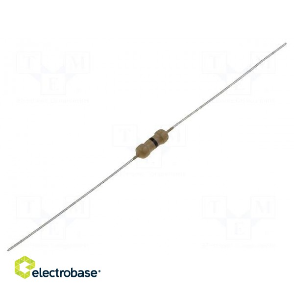 Resistor: carbon film | THT | 510kΩ | 0.25W | ±5% | Ø2.3x6mm | axial