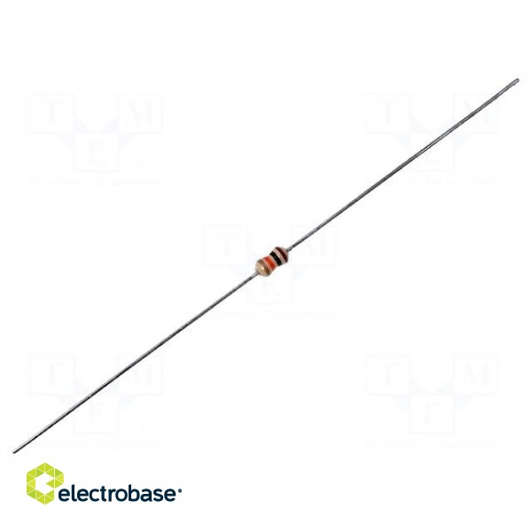 Resistor: carbon film | THT | 10kΩ | 0.25W | ±5% | Ø1.85x3.5mm | axial
