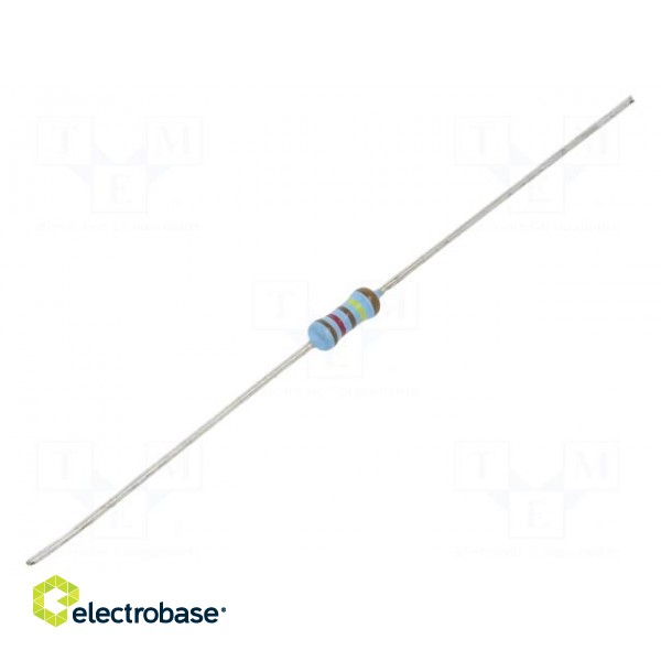 Resistor: thin film | THT | 1.21MΩ | 600mW | ±1% | Ø2.5x6.5mm | 50ppm/°C