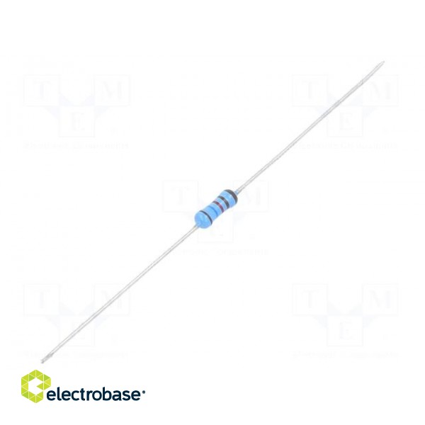 Resistor: thin film | THT | 1.62kΩ | 600mW | ±1% | Ø2.5x6.5mm | 50ppm/°C