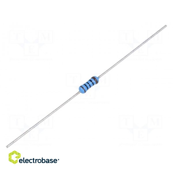 Resistor: thin film | THT | 100Ω | 600mW | ±1% | Ø2.5x6.5mm | 50ppm/°C