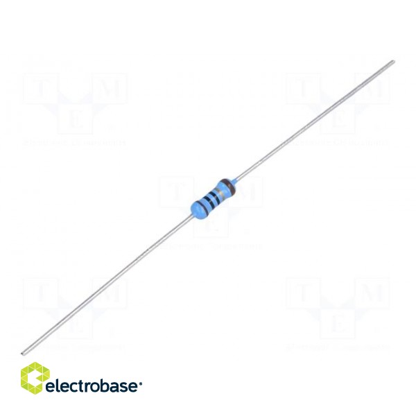 Resistor: thin film | THT | 10Ω | 600mW | ±1% | Ø2.5x6.5mm | 50ppm/°C