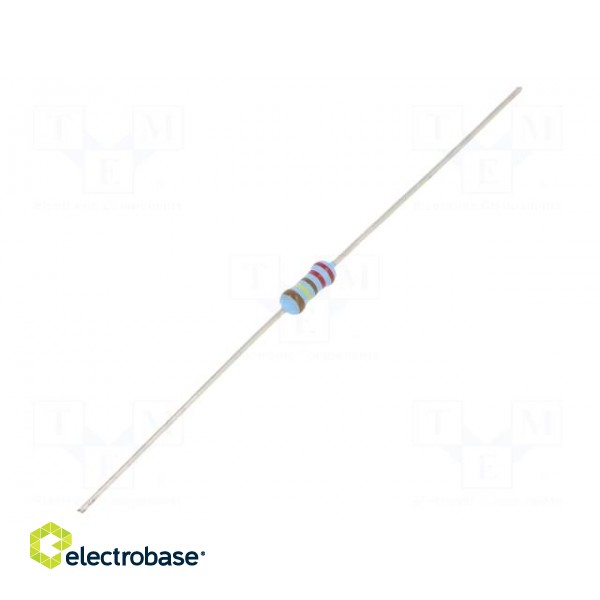 Resistor: thin film | THT | 2.21MΩ | 600mW | ±1% | Ø2.5x6.5mm | 50ppm/°C