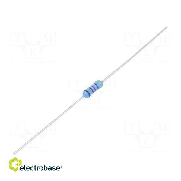Resistor: thin film | THT | 4.12kΩ | 600mW | ±1% | Ø2.5x6.5mm | 50ppm/°C