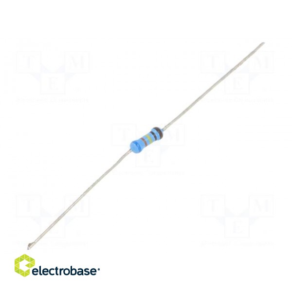 Resistor: thin film | THT | 6.34kΩ | 600mW | ±1% | Ø2.5x6.5mm | 50ppm/°C