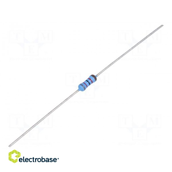 Resistor: thin film | THT | 82kΩ | 600mW | ±1% | Ø2.5x6.5mm | 50ppm/°C