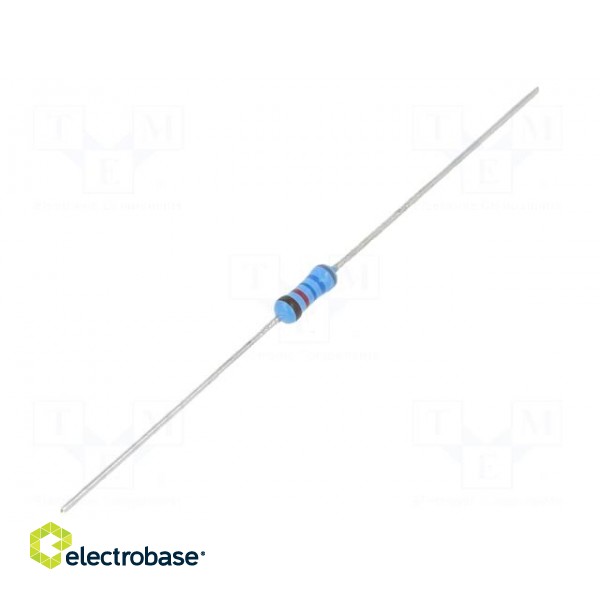 Resistor: thin film | THT | 86.6kΩ | 600mW | ±1% | Ø2.5x6.5mm | 50ppm/°C