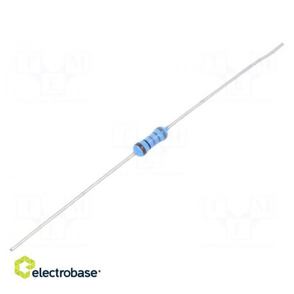 Resistor: thin film | THT | 887Ω | 600mW | ±1% | Ø2.5x6.5mm | 50ppm/°C