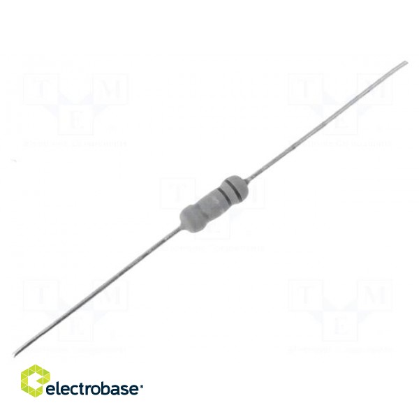 Resistor: metal oxide | THT | 18kΩ | 1W | ±5% | Ø3.5x10mm | axial