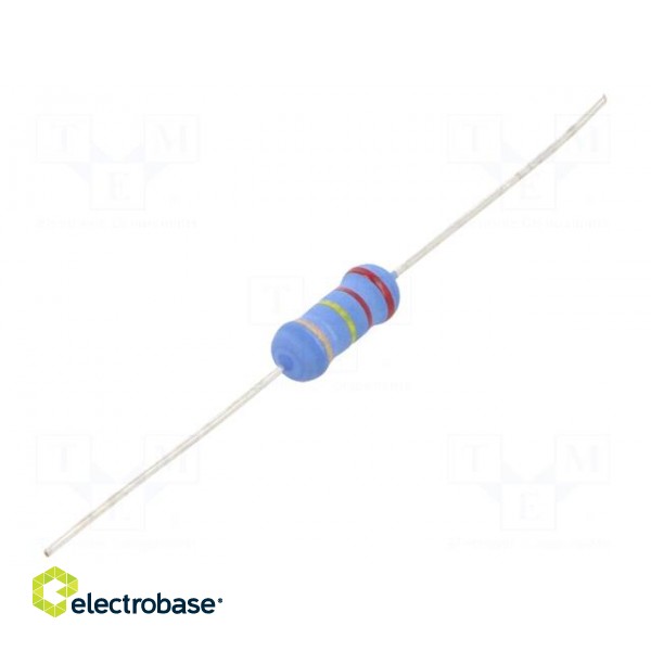 Resistor: metal oxide | 220kΩ | 2W | ±5% | Ø5x12mm | -55÷155°C