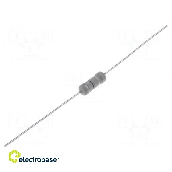 Resistor: metal oxide | THT | 1.5kΩ | 2W | ±5% | Ø4.2x11mm | axial