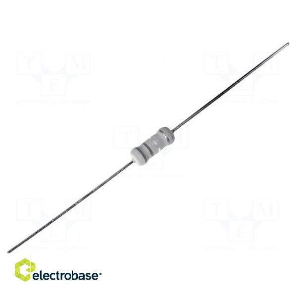 Resistor: metal oxide | THT | 680mΩ | 2W | ±5% | Ø5x12mm | axial