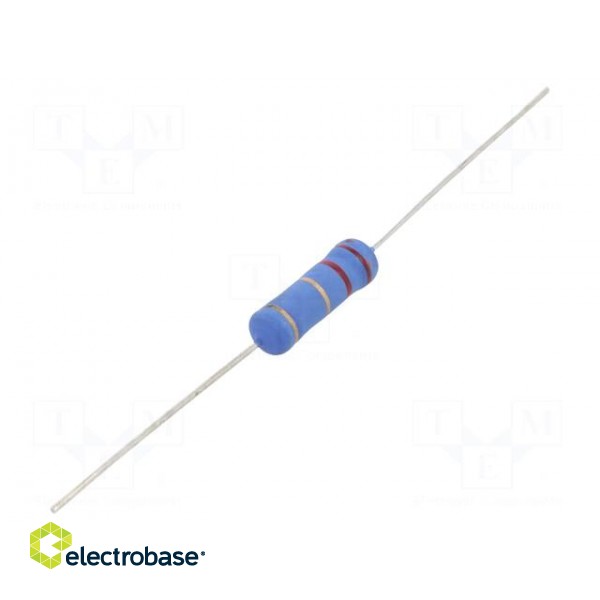 Resistor: metal oxide | 2.2Ω | 3W | ±5% | Ø5.5x16mm | -55÷155°C