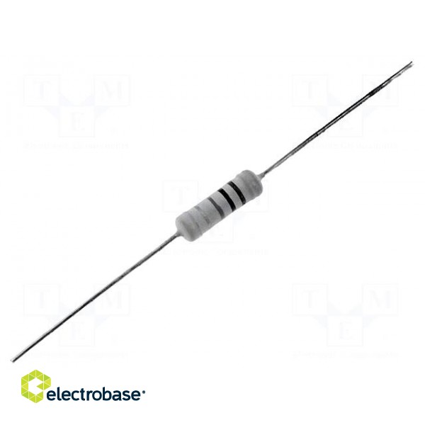 Resistor: metal oxide | THT | 47kΩ | 3W | ±5% | Ø5.5x16mm | axial
