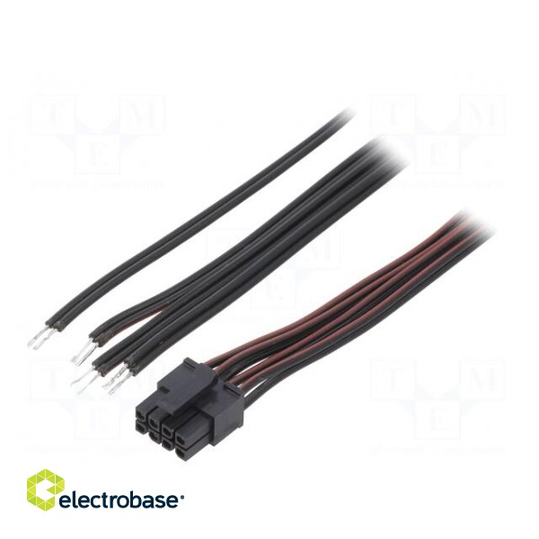 Cable | Micro-Fit 3.0 | cables,female | PIN: 8 | 0.6m | 4A | TLYp | 0.35mm2