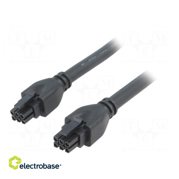 Cable | Micro-Fit 3.0 | female | PIN: 6 | Len: 1m | 4A | Insulation: PVC