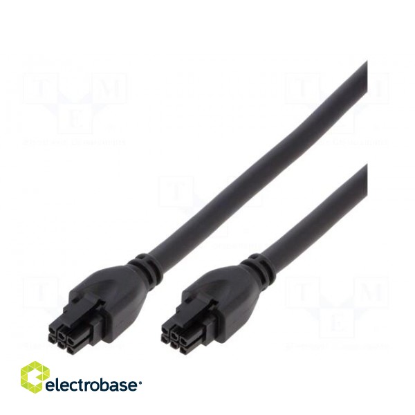 Cable | Micro-Fit 3.0 | female | PIN: 6 | Len: 2m | 4A | Insulation: PVC