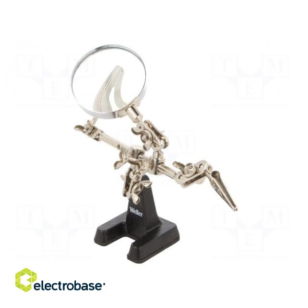 PCB holder with magnifying glass | third hand image 1