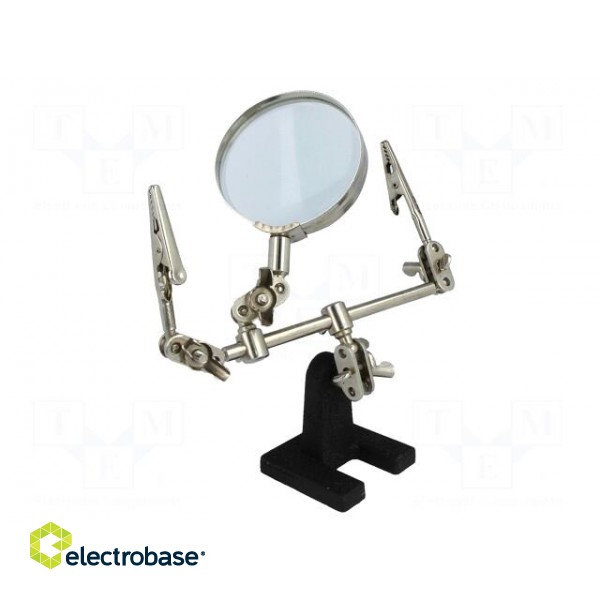 PCB holder with magnifying glass | 60mm