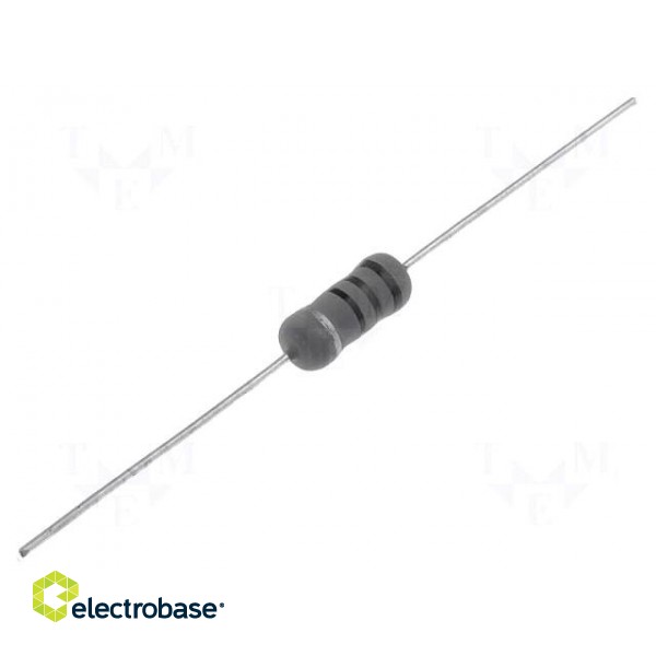 Resistor: wire-wound | high voltage | THT | 62Ω | 1W | ±5% | Ø5x12mm