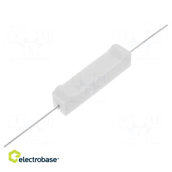 Resistor: wire-wound | cement | THT | 12Ω | 10W | ±5% | 10x9x49mm