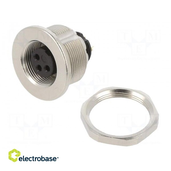 Connector: M9 | socket | female | Plating: gold-plated | 125V | IP67 фото 1