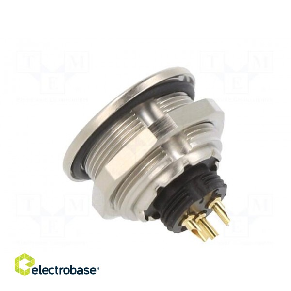Connector: M9 | socket | female | Plating: gold-plated | 125V | IP67 image 4