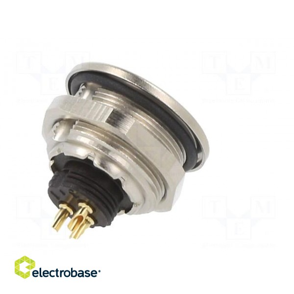 Connector: M9 | socket | female | Plating: gold-plated | 125V | IP67 фото 6