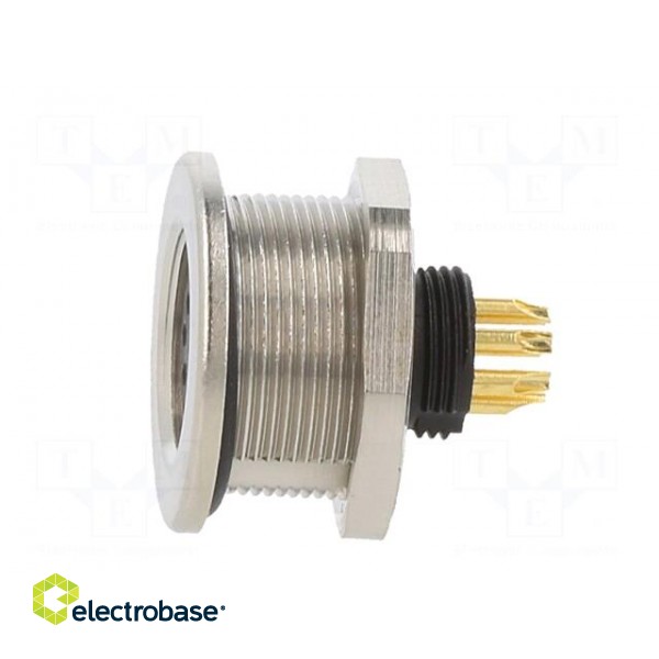 Connector: M9 | socket | female | Plating: gold-plated | 125V | IP67 фото 3