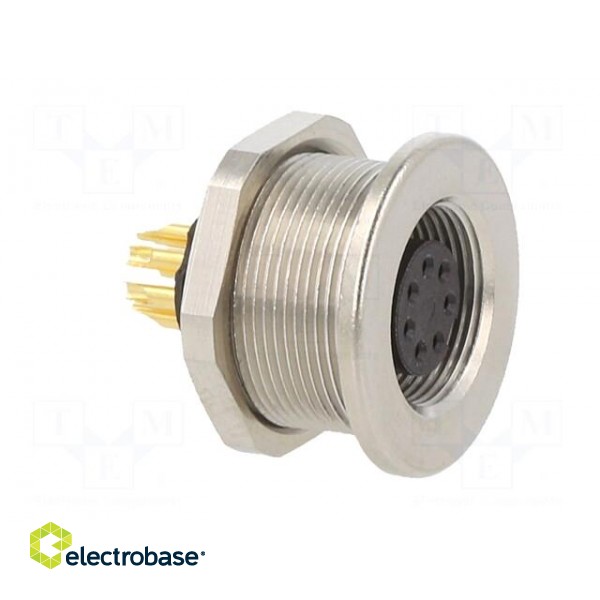 Connector: M9 | socket | female | Plating: gold-plated | 125V | IP67 image 8