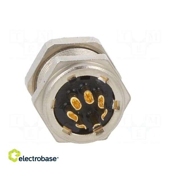 Connector: M9 | socket | male | Plating: gold-plated | 125V | IP40 | PIN: 7 фото 5