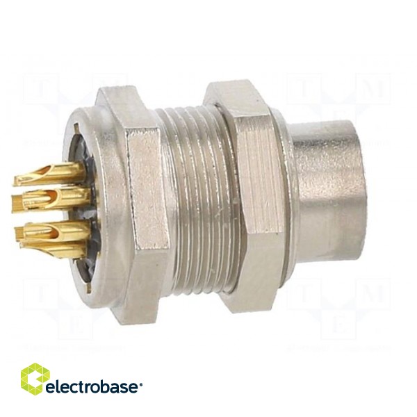 Connector: M9 | socket | male | Plating: gold-plated | 125V | IP40 | PIN: 7 image 7