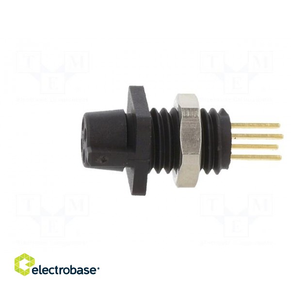Connector: circular | 709,719 | 60V | PIN: 4 | socket | female | THT | 3A image 3