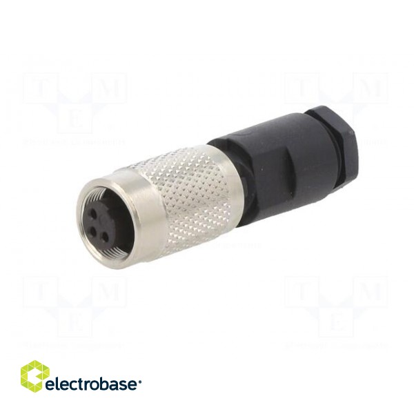 Connector: M9 | plug | female | Plating: gold-plated | 125V | IP67 | PIN: 3 image 2
