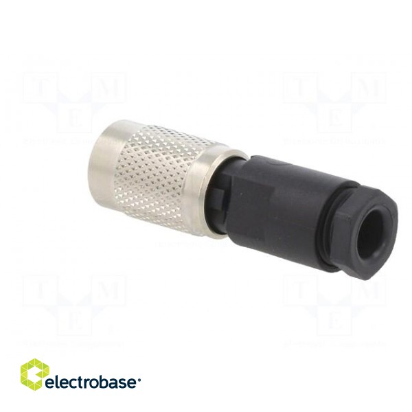 Connector: M9 | plug | female | Plating: gold-plated | 125V | IP67 | PIN: 3 image 4