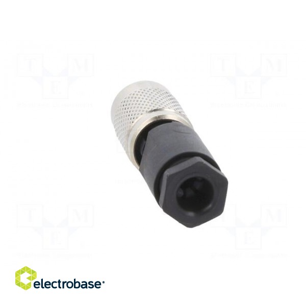 Connector: M9 | plug | female | Plating: gold-plated | 125V | IP67 | PIN: 3 фото 5