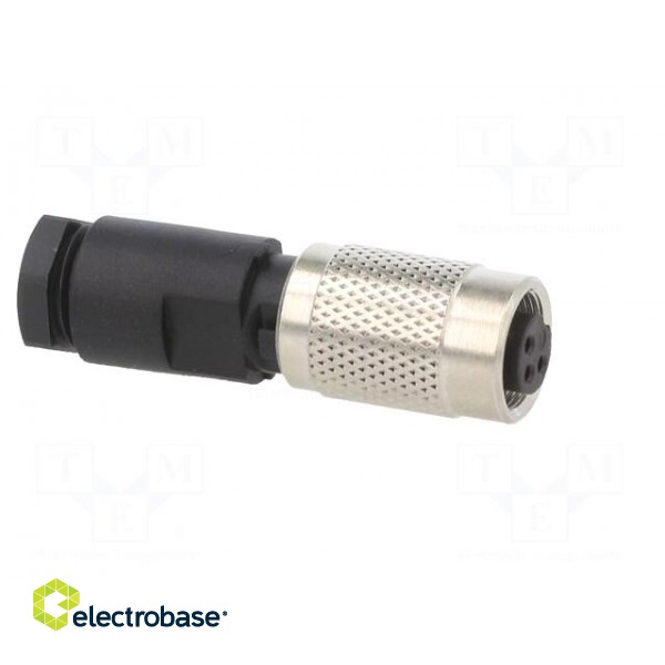 Connector: M9 | plug | female | Plating: gold-plated | 125V | IP67 | PIN: 3 image 8
